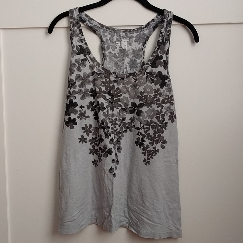 Black and grey floral Old Navy tank size M
